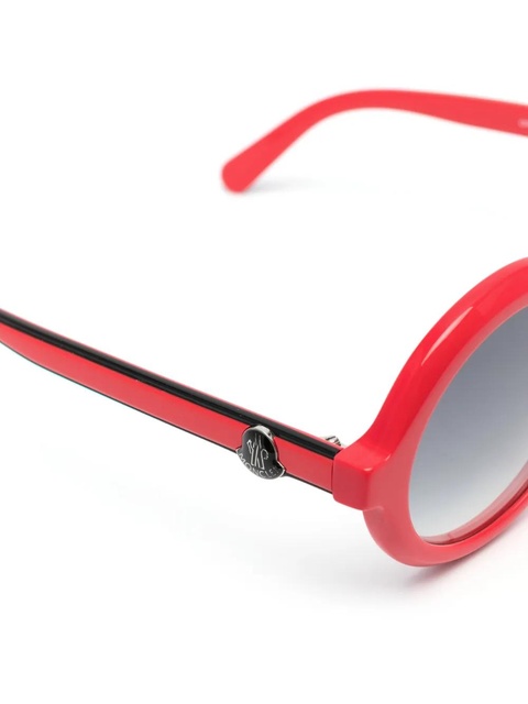 Moncler Eyewear Orbit round-frame sunglasses - Red - zdjęcie produktu nr 2
