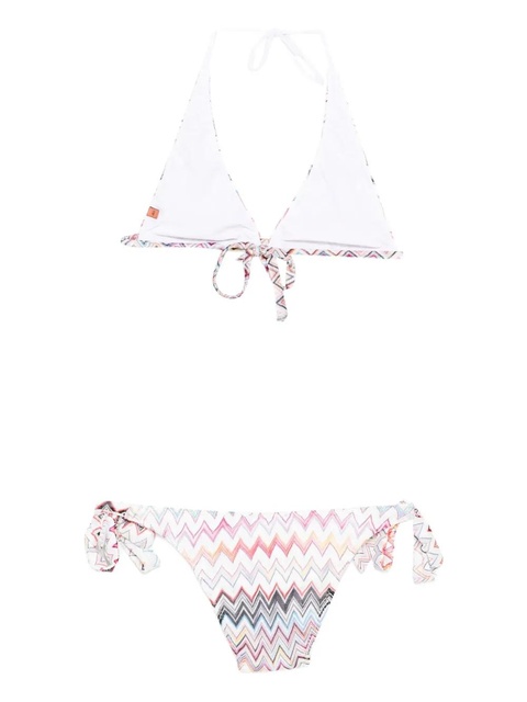 Missoni zigzag-motif bikini set - White - zdjęcie produktu nr 2
