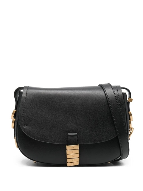 PINKO leather shoulder bag - Black - zdjęcie produktu nr 1