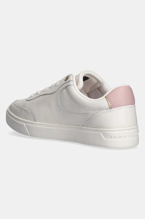 Tommy Hilfiger sneakersy skórzane ESSENTIAL CHIC COURT SNEAKER kolor biały FW0FW08322 - zdjęcie produktu nr 2