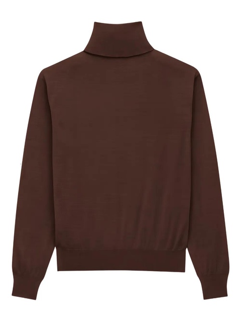 Saint Laurent roll-neck cashmere sweater - Brown - zdjęcie produktu nr 2