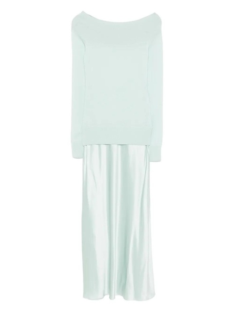 Christopher Esber off-shoulder dress - Green - zdjęcie produktu nr 1