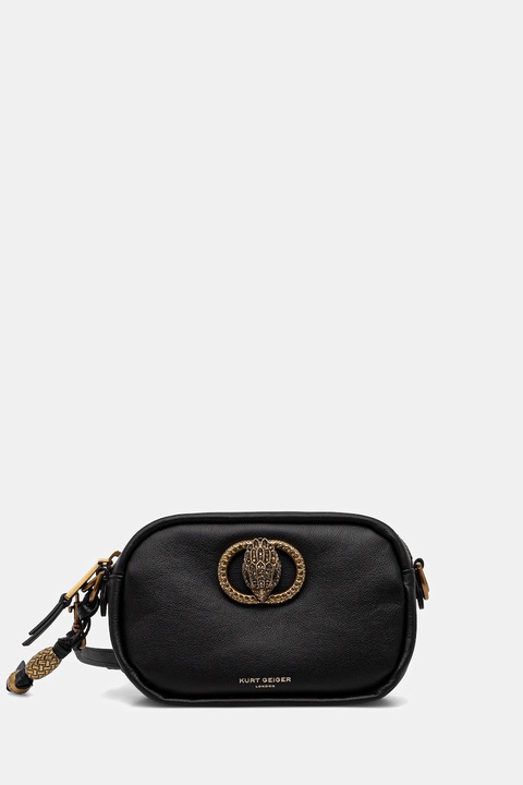 Kurt Geiger London torebka skórzana CHELSEA kolor czarny 4984800109 - zdjęcie produktu nr 1