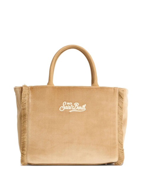 MC2 Saint Barth fringed velvet satchel - Brown - zdjęcie produktu nr 2