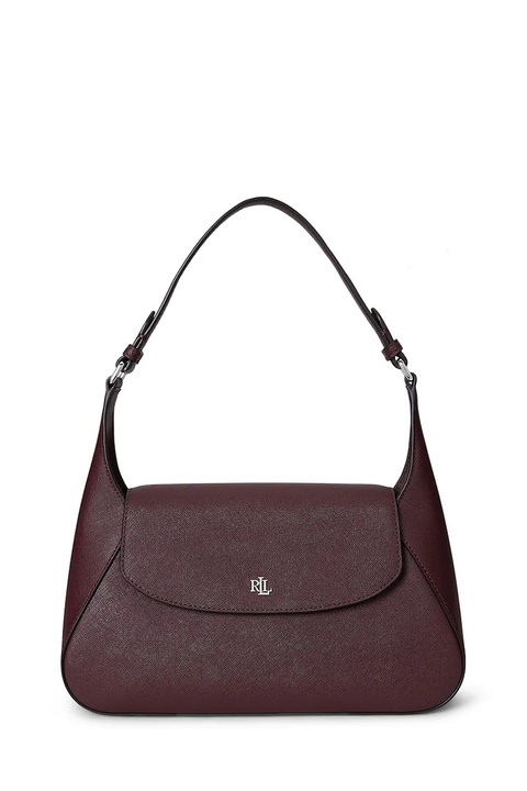 Lauren Ralph Lauren torebka skórzana kolor bordowy 431969364 - zdjęcie produktu nr 1