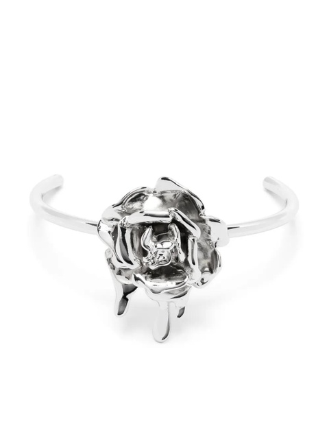 Blumarine rose-motif bracelet - Silver - zdjęcie produktu nr 1