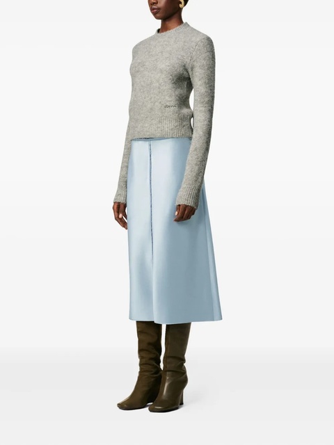 AMI Paris raw-edge midi skirt - Blue - zdjęcie produktu nr 2