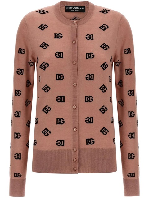 Dolce & Gabbana DNA logo-print cardigan - Pink - zdjęcie produktu nr 1
