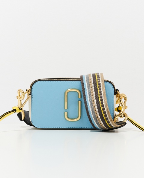 MARC JACOBS - Niebieska torebka na ramię The Snapshot - zdjęcie produktu nr 1