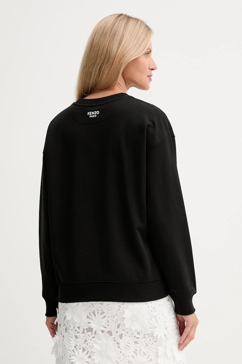 Kenzo bluza bawełniana damska kolor czarny gładka FF62SW2564MF - zdjęcie produktu nr 2