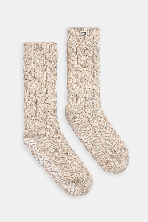 UGG skarpetki z domieszką wełny ELOWYN kolor beżowy 1171627 - zdjęcie produktu nr 1