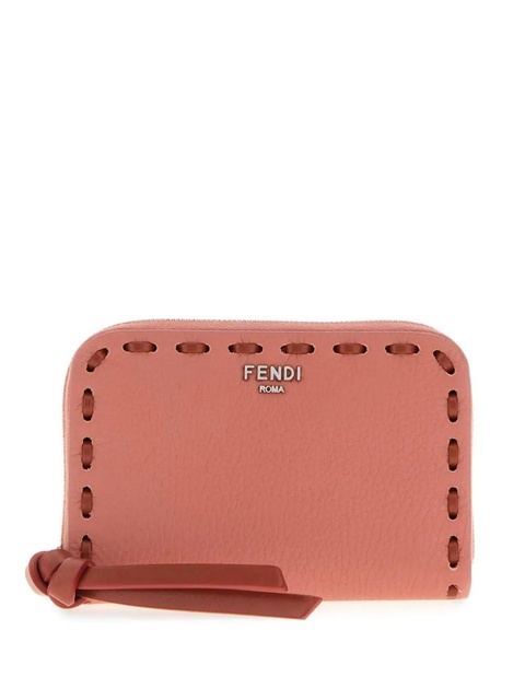 FENDI zip-around leather wallet - Red - zdjęcie produktu nr 1