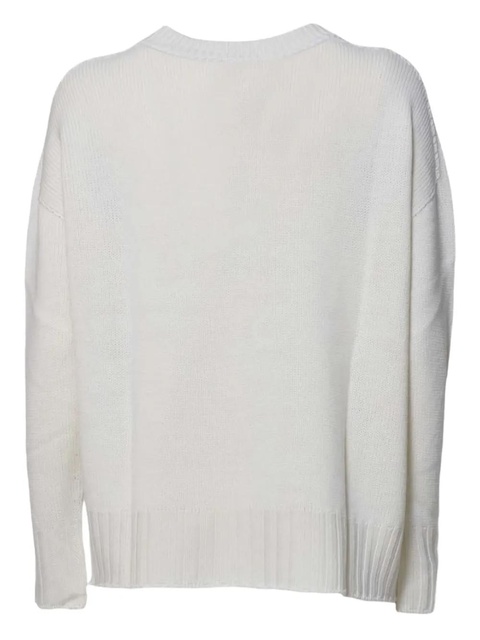 SOLOTRE crew-neck sweater - White - zdjęcie produktu nr 2