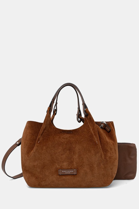 Gianni Chiarini torebka zamszowa DUA kolor brązowy BS.9779.CM - zdjęcie produktu nr 1