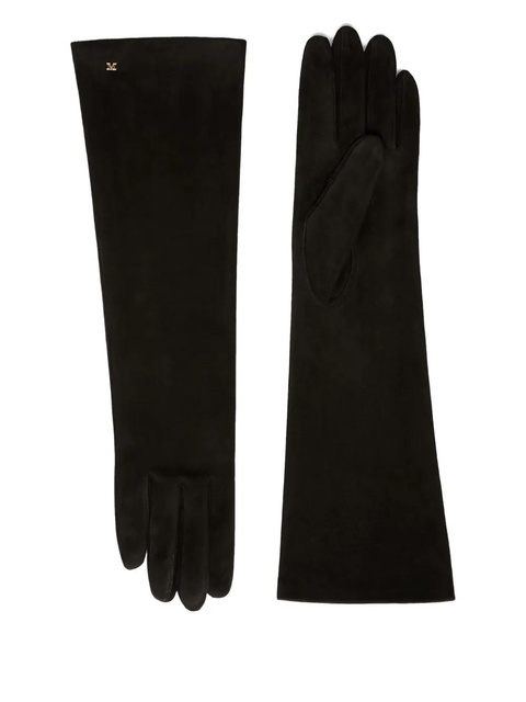 Max Mara logo-charm leather gloves - Black - zdjęcie produktu nr 1