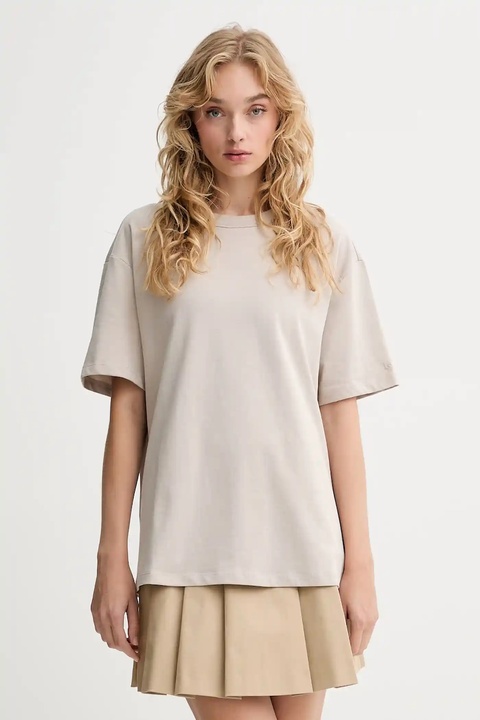 Levi's t-shirt bawełniany damski kolor beżowy 001HI - zdjęcie produktu nr 1