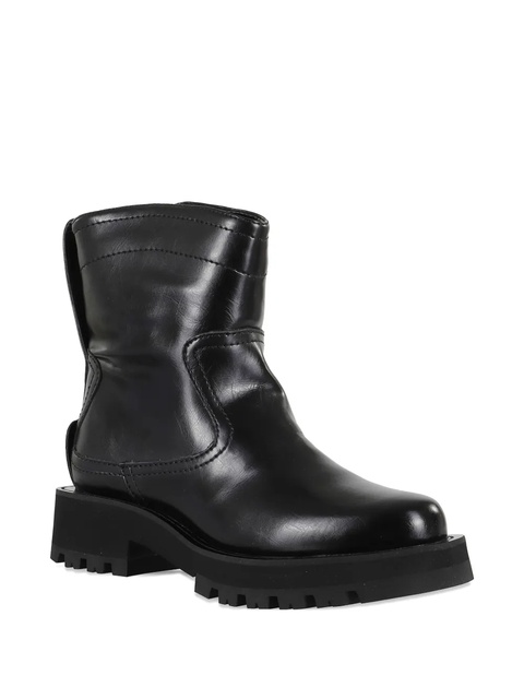 GANNI leather stitched boots - Black - zdjęcie produktu nr 2
