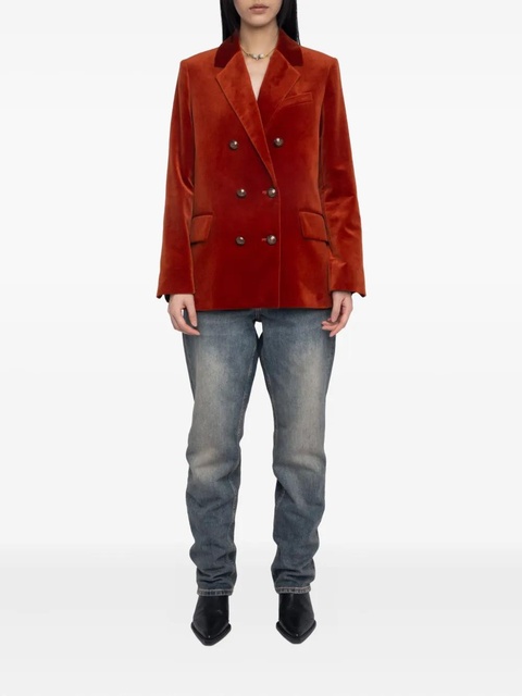 Zadig&Voltaire double-breasted cotton blazer - Red - zdjęcie produktu nr 1