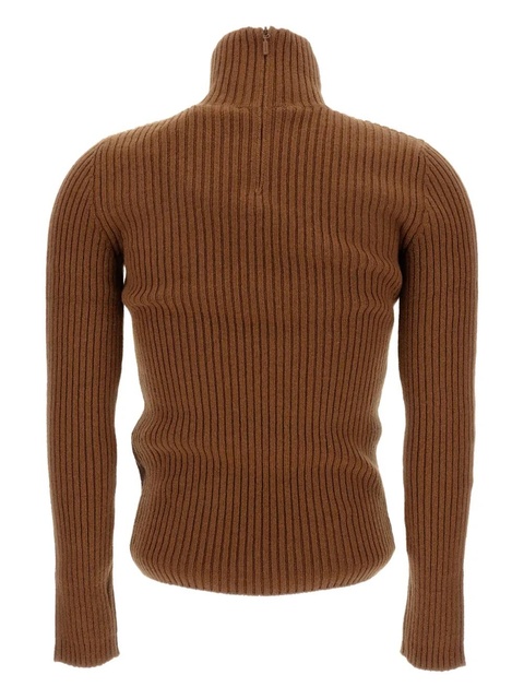 Max Mara ribbed turtleneck sweater - Brown - zdjęcie produktu nr 1
