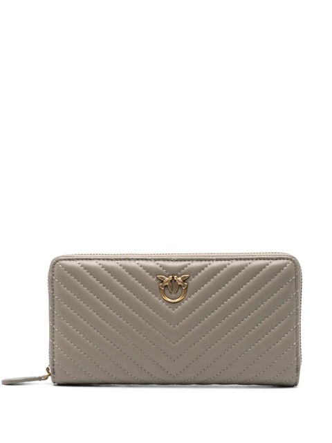 PINKO Ryder chevron leather wallet - Neutrals - zdjęcie produktu nr 1