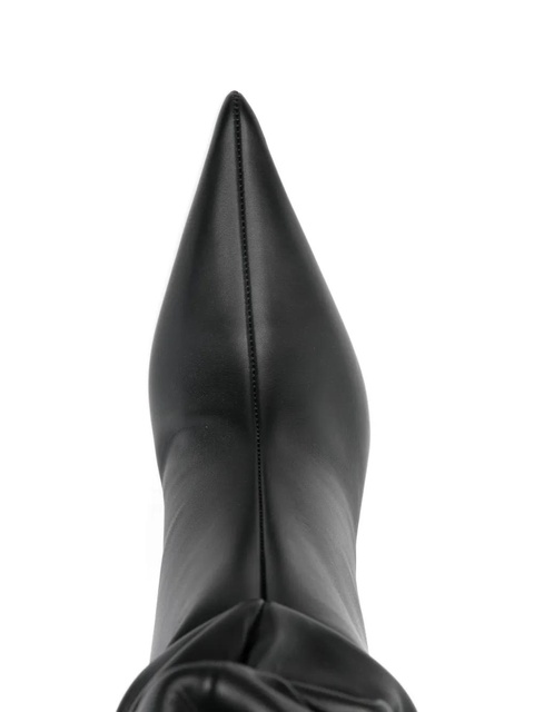 Amina Muaddi Anok heeled ankle boots - Black - zdjęcie produktu nr 2