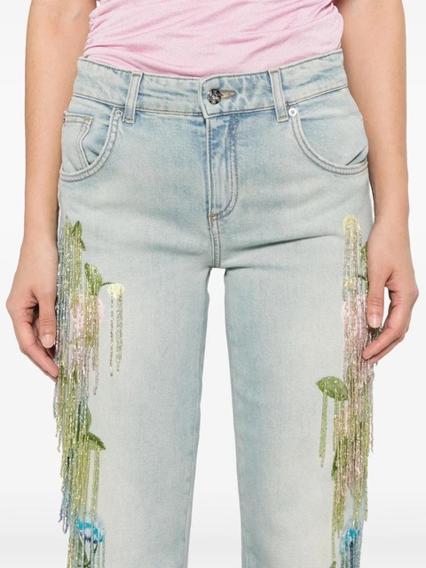 Blumarine bead-tassel jeans - Blue - zdjęcie produktu nr 2