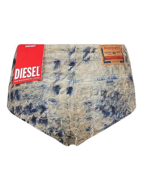 Diesel frayed denim shorts - Blue - zdjęcie produktu nr 2