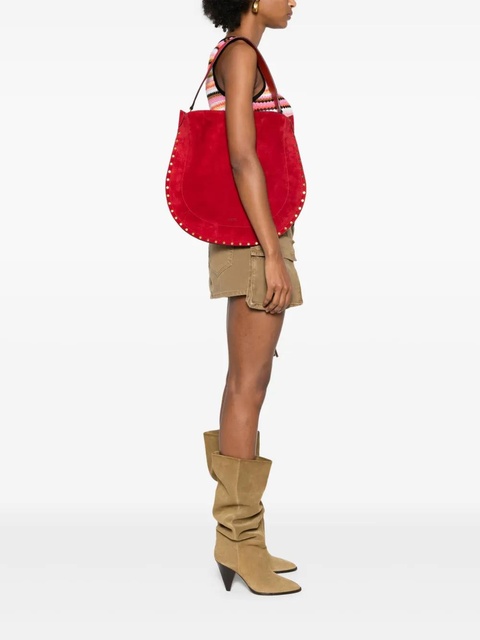 ISABEL MARANT Oskan Soft Hobo bag - Red - zdjęcie produktu nr 2