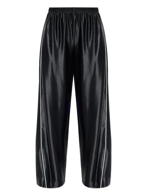 Alexander Wang elasticated-waistband trim-detal trousers - Black - zdjęcie produktu nr 1