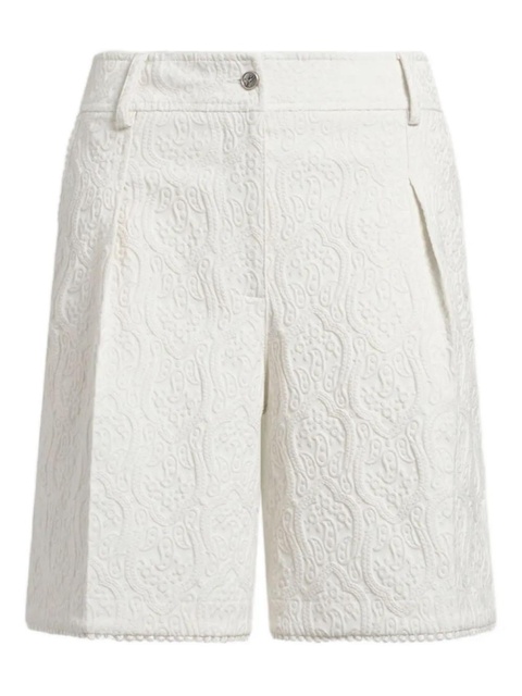 ETRO paisley-jacquard bermuda shorts - White - zdjęcie produktu nr 1