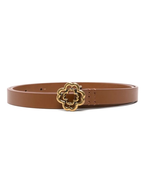 Maje Clover slim leather belt - Brown - zdjęcie produktu nr 1