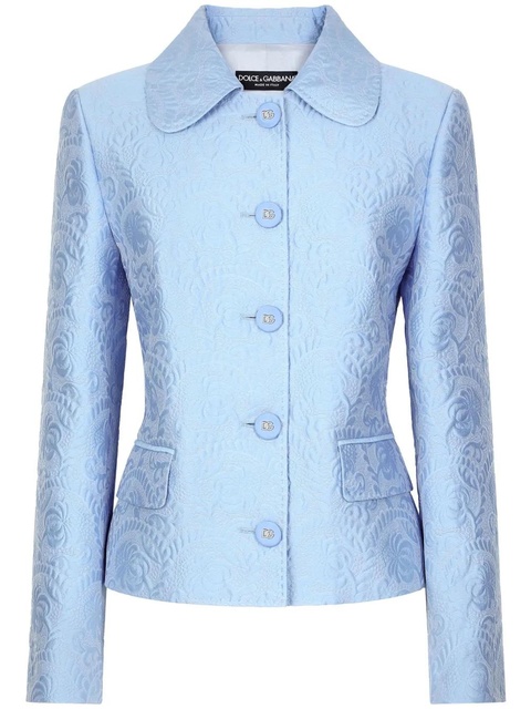 Dolce & Gabbana DNA jacquard buttoned jacket - Blue - zdjęcie produktu nr 1