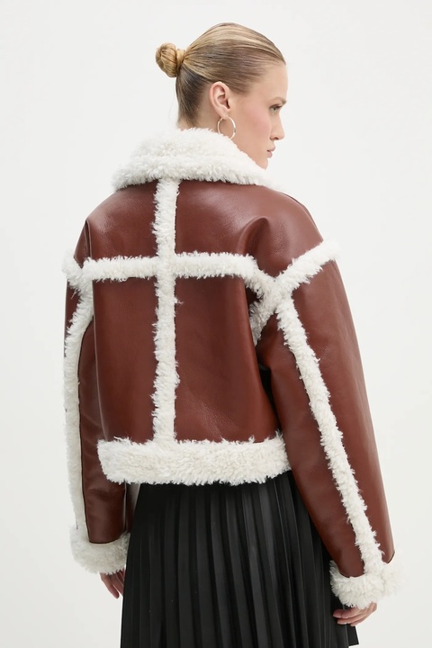 Stand Studio kurtka Kristy Jacket damska kolor brązowy przejściowa 61090-9010 - zdjęcie produktu nr 2