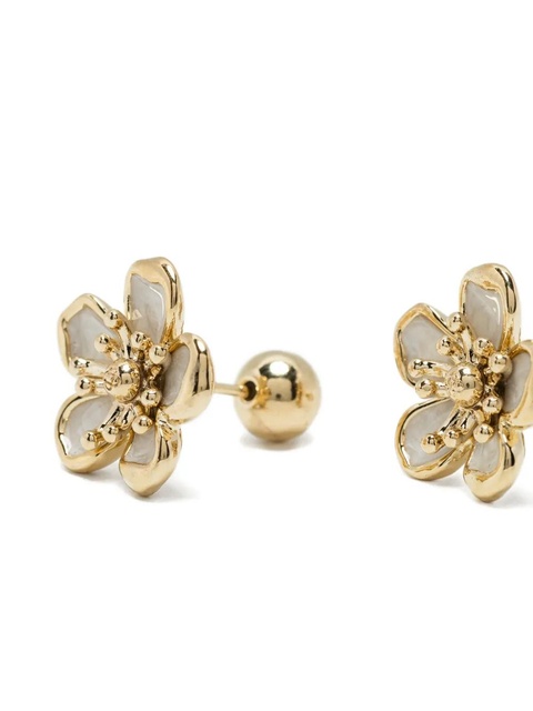 Casablanca flower earrings - Gold - zdjęcie produktu nr 2