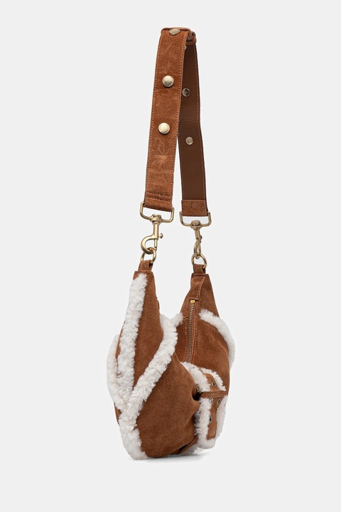 Marciano Guess torebka zamszowa kolor brązowy 5BGZ18 7412A - zdjęcie produktu nr 1