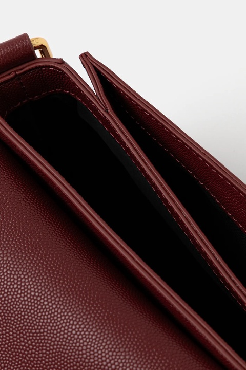 Trussardi torebka skórzana kolor czerwony Z601E106075N - zdjęcie produktu nr 1