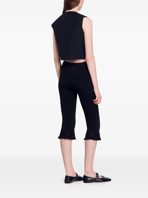 SANDRO Eilat cropped top - Black - zdjęcie produktu nr 2