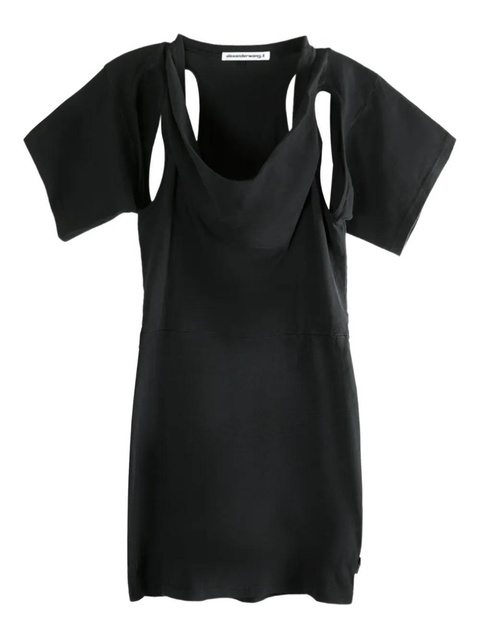 Alexander Wang cut-out draped mini dress - Black - zdjęcie produktu nr 1