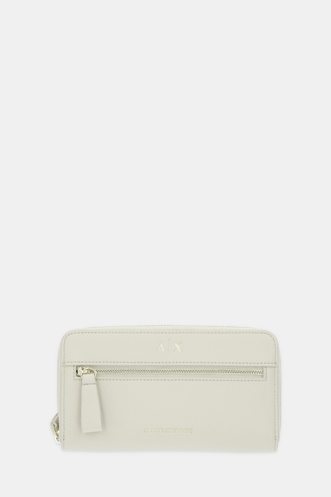 Armani Exchange portfel damski kolor beżowy XW002124 AF17117 - zdjęcie produktu nr 1