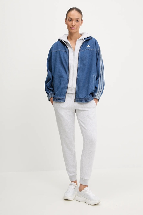adidas spodnie dresowe Essentials damskie kolor szary melanżowe JX2546 - zdjęcie produktu nr 2