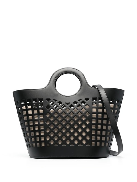 Hereu cut-out leather tote bag - Black - zdjęcie produktu nr 1
