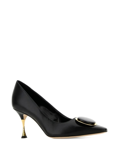 Manolo Blahnik 70mm leather pumps - Black - zdjęcie produktu nr 2