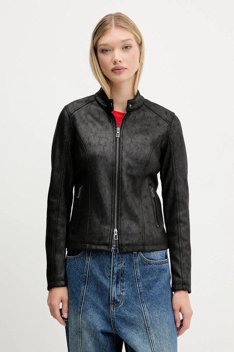 Desigual kurtka BASIC kolor czarny przejściowa 25WWEW43 - zdjęcie produktu nr 1