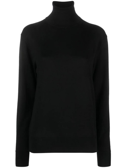 The Row roll-neck wool-blend jumper - Black - zdjęcie produktu nr 1