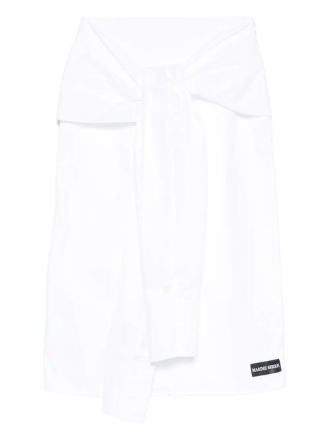 Marine Serre wrapped midi skirt - White - zdjęcie produktu nr 2