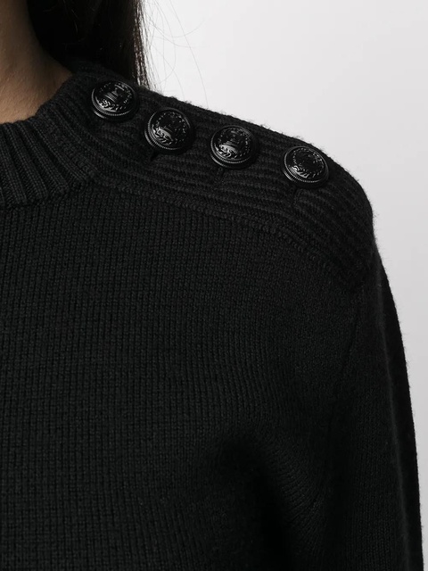 Rabanne crew-neck knit jumper - Black - zdjęcie produktu nr 2