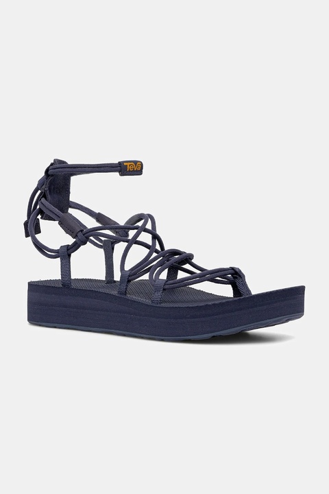 Teva sandały Midform Infinity damskie kolor granatowy na platformie 1127890 - zdjęcie produktu nr 1