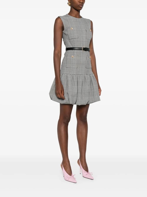 Self-Portrait checked dress - Black - zdjęcie produktu nr 2