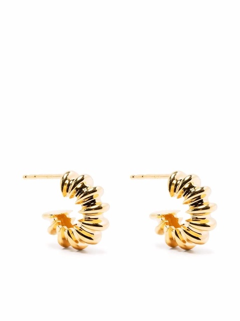 Missoma small rigged claw hoop earrings - Gold - zdjęcie produktu nr 1