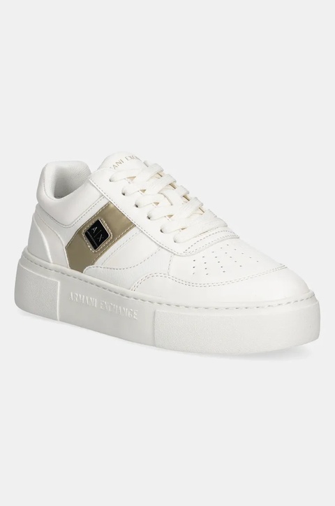 Armani Exchange sneakersy damskie kolor beżowy XDX176 XV917 T779 - zdjęcie produktu nr 1